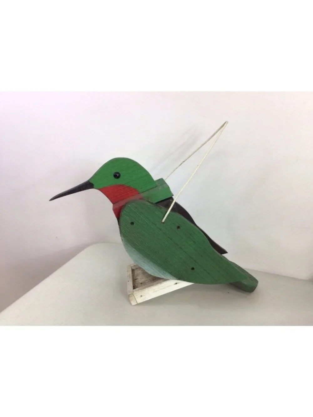 The Woodpecker Family Amish Handcrafted Birdhouse Hummingbird